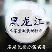 全国各省市立案量刑最新标准(黑龙江省、安徽省、福建