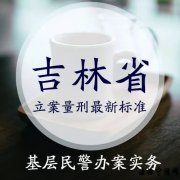 全国各省市立案量刑最新标准(吉林省、浙江省、云南省